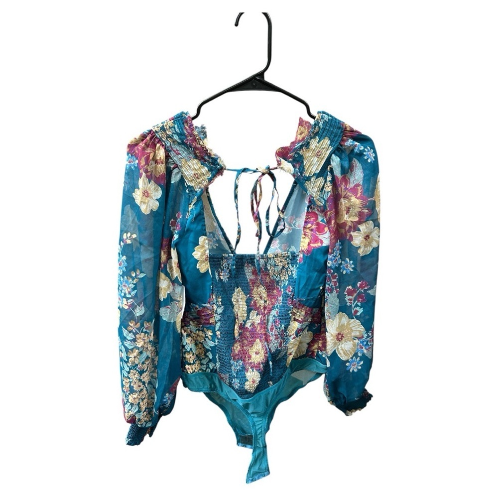 NWOT Free People Intimately wanderlust floral print bodysuit - Picture 3 of 11